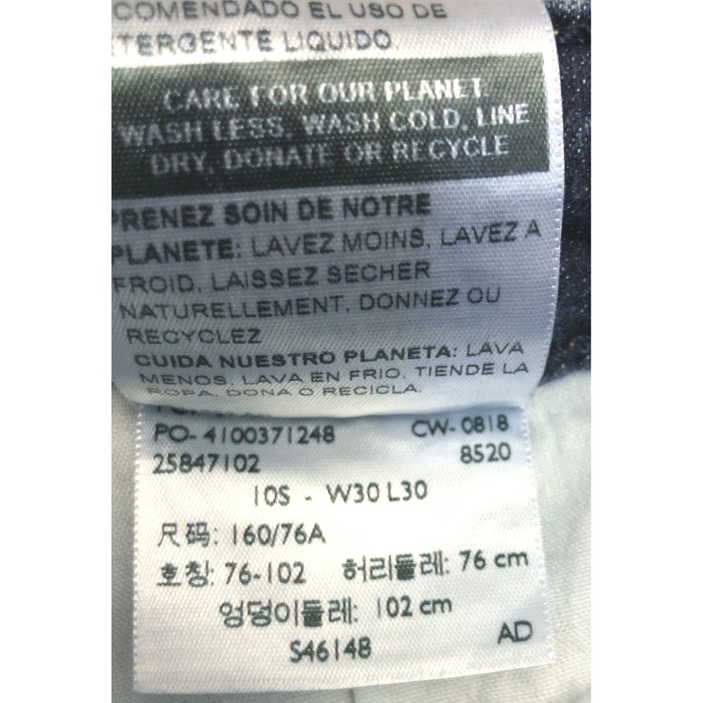 Signature by Levi Strauss & Co Modern Slim Dark Wash Jeans Womens 10S W30 L26 - Picture 5 of 10